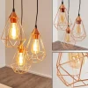 Suspension Zeuta Noir, 3 lumières