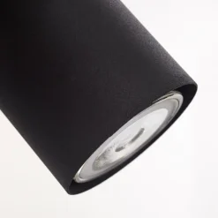 Suspension Zuoz Noir, 4 lumières