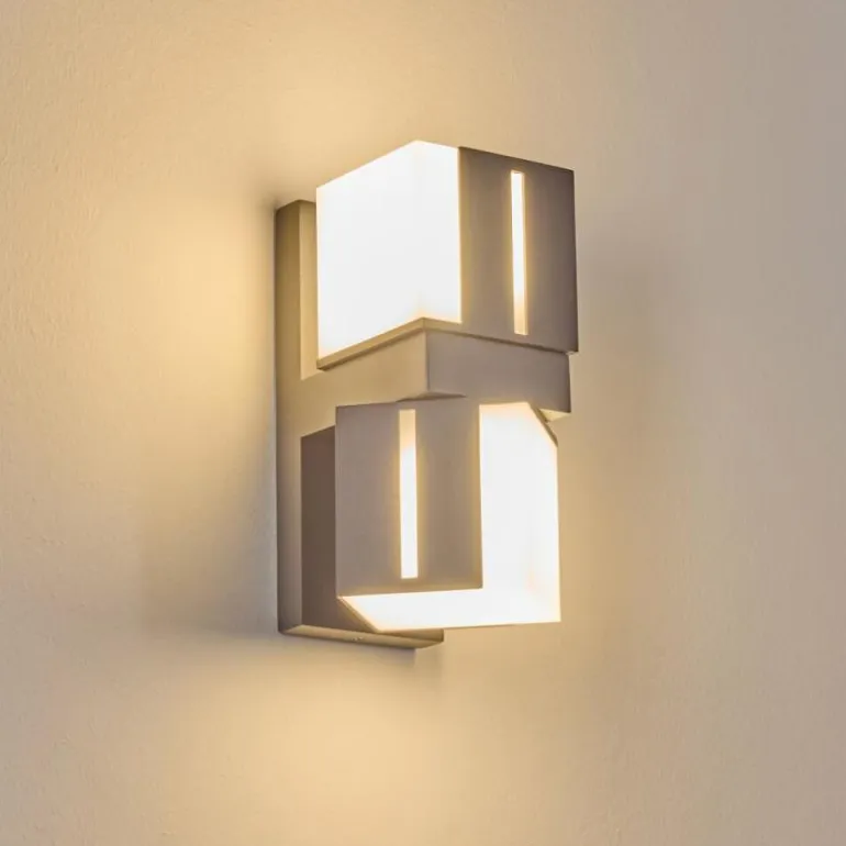Swanek Lampe murale d´extérieur, Applique murale LED Anthracite, 2 lumières