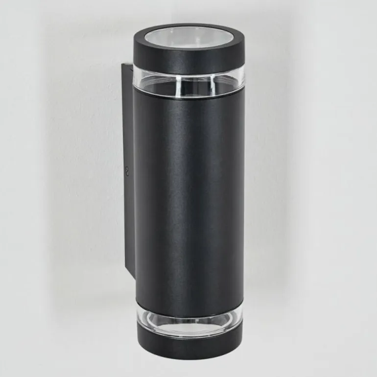 Tagish Lampe murale d´extérieur, Luminaire Up & Down Noir, 2 lumières