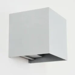 Tamarin Lampe murale d´extérieur, Luminaire Up & Down, Applique murale LED Gris, Argenté, 1 lumière