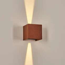 Tamarin Lampe murale d´extérieur, Luminaire Up & Down, Applique murale LED Rouille, Noir, 1 lumière
