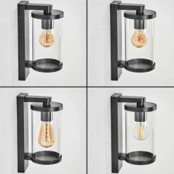 Telhada Luminaire extérieur, Lampe murale d´extérieur Noir, 1 lumière