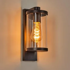 Telhada Luminaire extérieur, Lampe murale d´extérieur Noir, 1 lumière