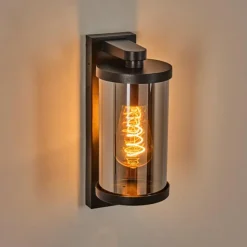 Telhada Luminaire extérieur, Lampe murale d´extérieur Noir, 1 lumière