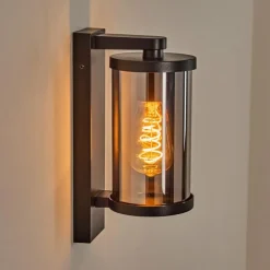 Telhada Luminaire extérieur, Lampe murale d´extérieur Noir, 1 lumière