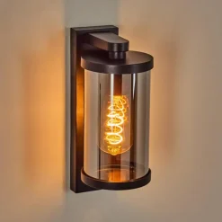 Telhada Luminaire extérieur, Lampe murale d´extérieur Noir, 1 lumière, Détecteur de mouvement