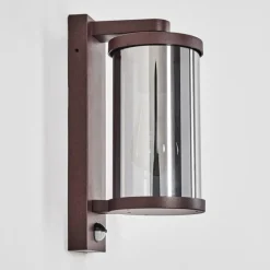 Telhada Luminaire extérieur, Lampe murale d´extérieur Rouille, 1 lumière, Détecteur de mouvement
