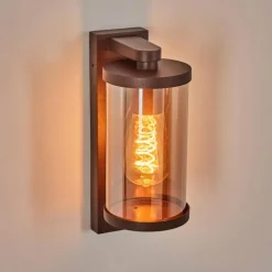 Telhada Luminaire extérieur, Lampe murale d´extérieur Rouille, 1 lumière, Détecteur de mouvement