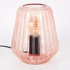 Telhais Lampe à poser, Liseuse Rose, Noir, 1 lumière