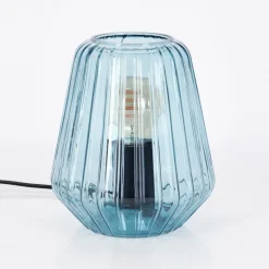 Telhais Lampe à poser, Liseuse Bleu, Noir, 1 lumière