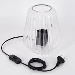Telhais Lampe à poser, Liseuse Noir, Transparent, 1 lumière
