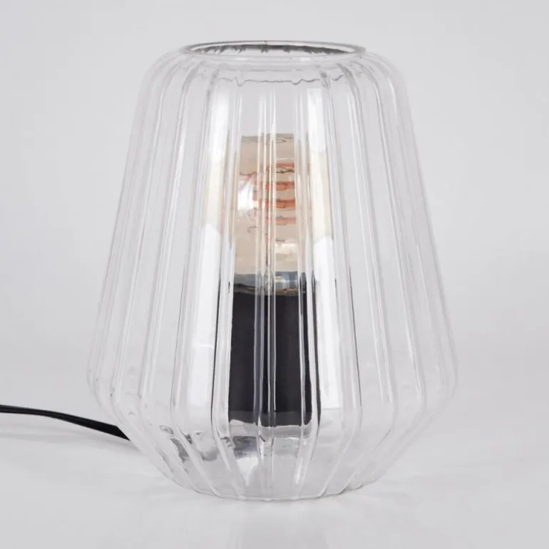 Telhais Lampe à poser, Liseuse Noir, Transparent, 1 lumière
