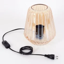 Telhais Lampe à poser, Liseuse Ambre, Noir, 1 lumière