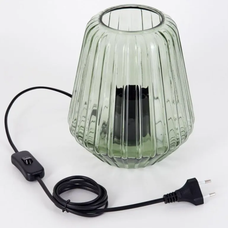 Telhais Lampe à poser Vert, Noir, 1 lumière