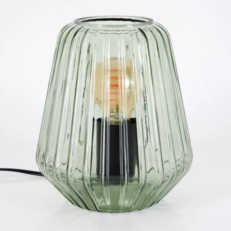 Telhais Lampe à poser Vert, Noir, 1 lumière