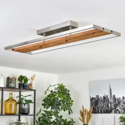 Terre Plafonnier, Spot de plafond LED Écru, Nickel mat, 1 lumière