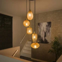 Tiambilibi Suspension Anthracite, 5 lumières
