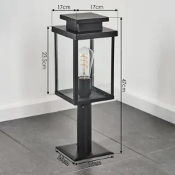 Tieva Borne lumineuse, Eclairage de chemin Noir, 1 lumière