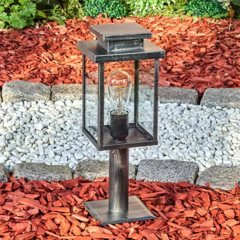 Tieva Borne lumineuse, Eclairage de chemin Noir, Argenté, 1 lumière
