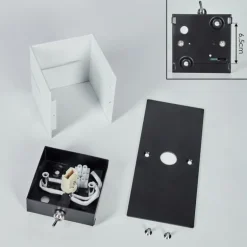 Tora Luminaire Up & Down, Applique murale LED Noir, 1 lumière