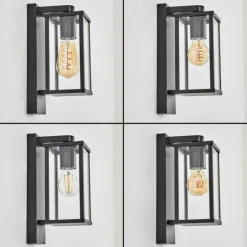 Tourega Lampe murale d´extérieur Noir, 1 lumière