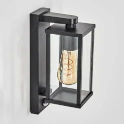 Tourega Lampe murale d´extérieur Noir, 1 lumière, Détecteur de mouvement
