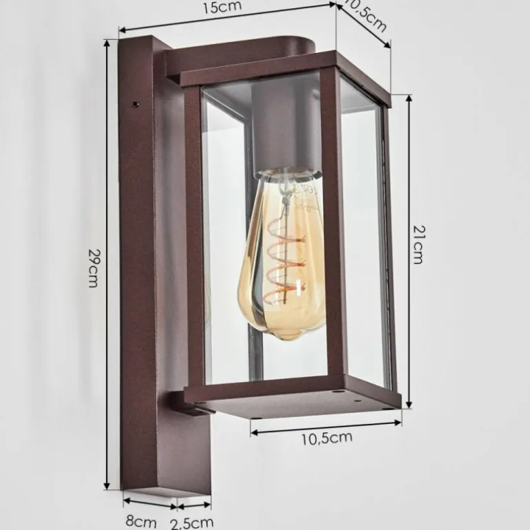 Tourega Lampe murale d´extérieur Rouille, 1 lumière