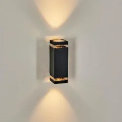 Travassos Lampe murale d´extérieur, Luminaire Up & Down Noir, 2 lumières