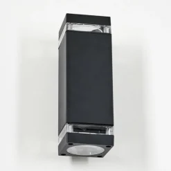 Travassos Lampe murale d´extérieur, Luminaire Up & Down Noir, 2 lumières