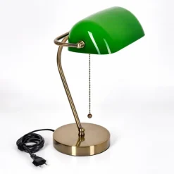 Tremoceira Lampe de banquier, Lampe de bureau, Lampe à poser Vieux laiton, 1 lumière