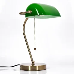 Tremoceira Lampe de banquier, Lampe de bureau, Lampe à poser Vieux laiton, 1 lumière