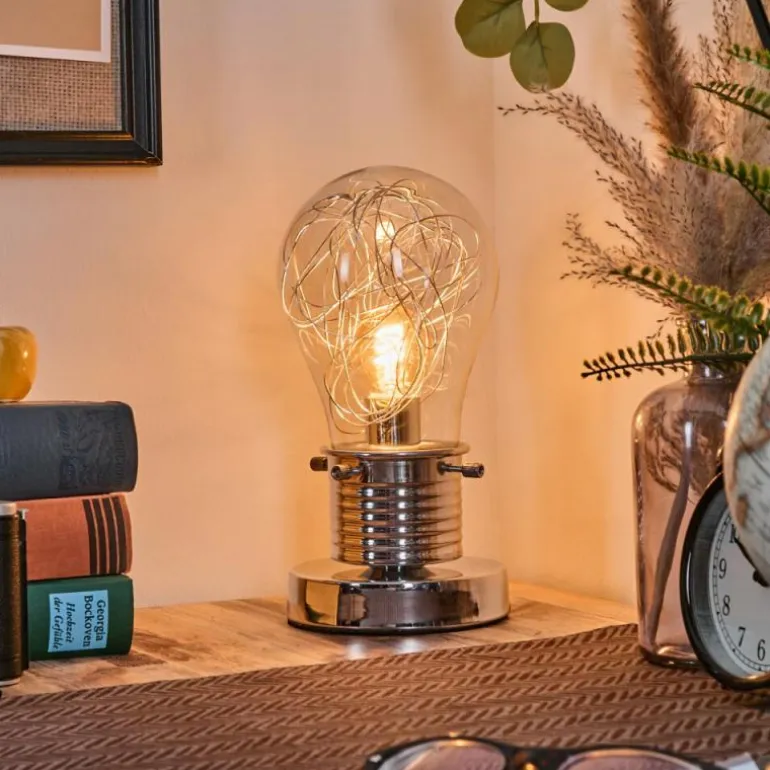 Tryan Lampe de bureau, Lampe à poser Chrome, 1 lumière