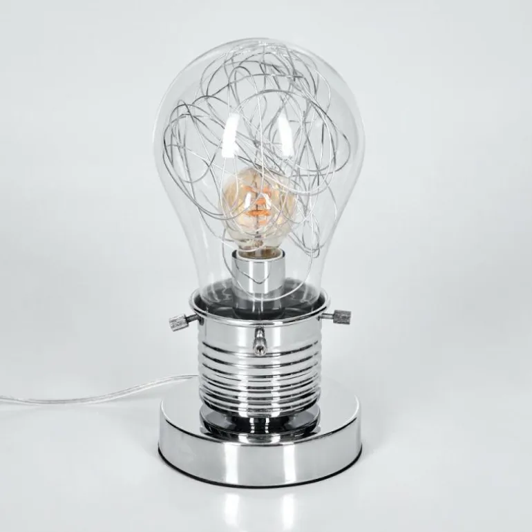 Tryan Lampe de bureau, Lampe à poser Chrome, 1 lumière