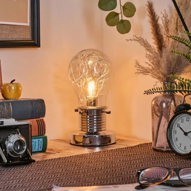 Tryan Lampe de bureau, Lampe à poser Chrome, 1 lumière