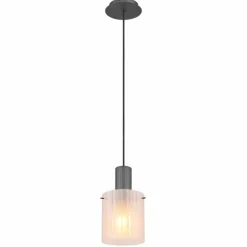 Tulivar Suspension Luminaires Globo Lighting Gris, 1 lumière