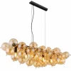 Udo Suspension Luminaires Globo Lighting Or, Noir, 6 lumières