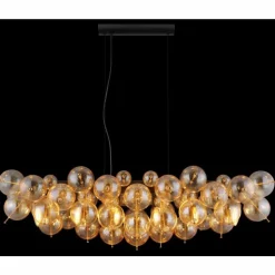 Udo Suspension Luminaires Globo Lighting Or, Noir, 6 lumières
