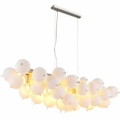 Udo Suspension Luminaires Globo Lighting Nickel mat, 6 lumières
