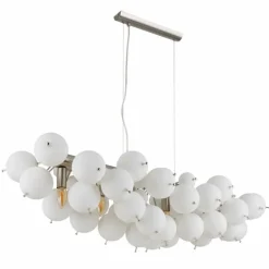 Udo Suspension Luminaires Globo Lighting Nickel mat, 6 lumières