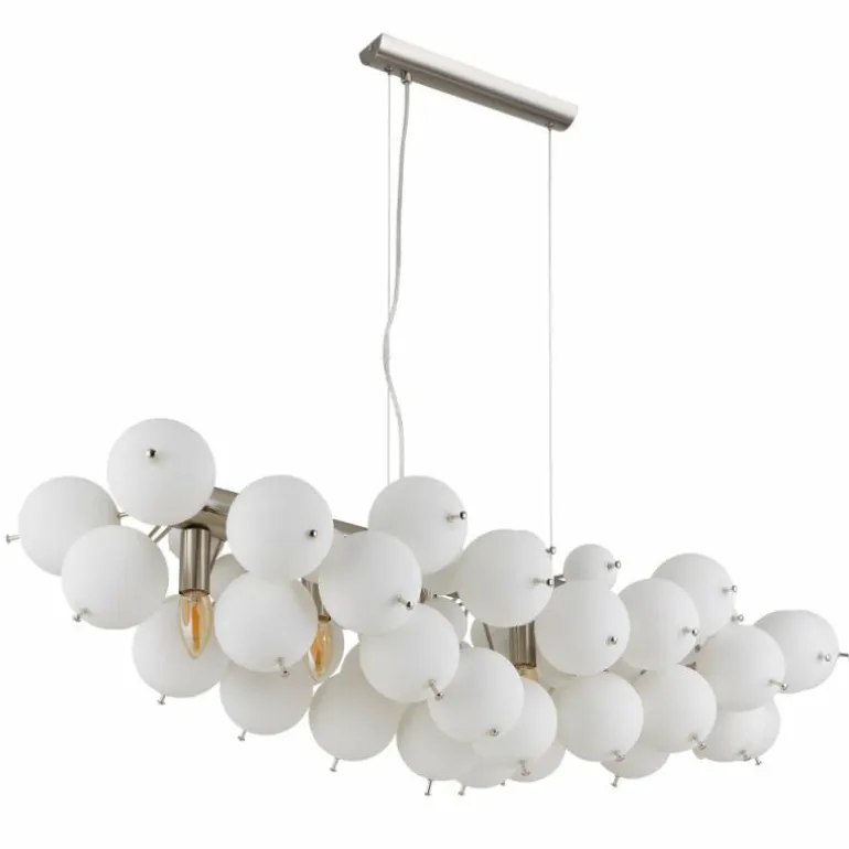 Udo Suspension Luminaires Globo Lighting Nickel mat, 6 lumières