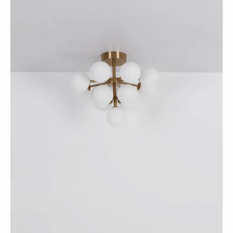 Udo Suspension Luminaires Globo Lighting Nickel mat, 6 lumières