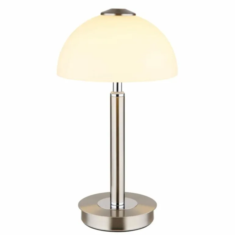 Uldin Lampe à poser Luminaires Globo Lighting LED Chrome, Nickel mat, 1 lumière