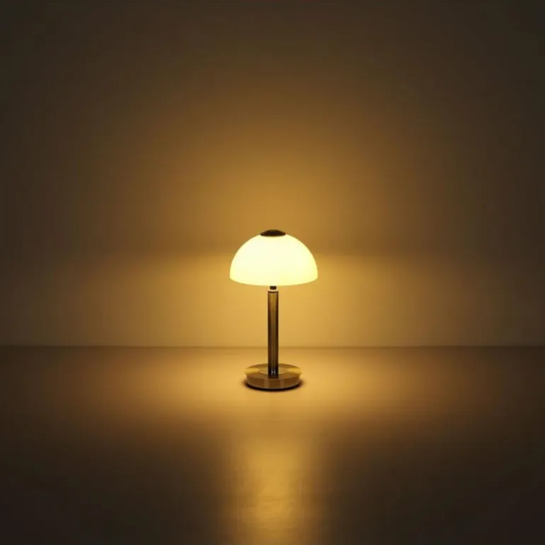 Uldin Lampe à poser Luminaires Globo Lighting LED Chrome, Nickel mat, 1 lumière
