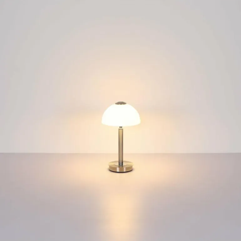 Uldin Lampe à poser Luminaires Globo Lighting LED Chrome, Nickel mat, 1 lumière