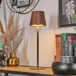 Vannie Lampe de table d'extérieur, Lampe à poser LED Brun, 1 lumière