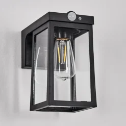 Verup Lampe murale d´extérieur, Applique murale LED Noir, 1 lumière, Détecteur de mouvement
