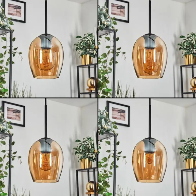 Vevino Suspension Ambre, 5 lumières