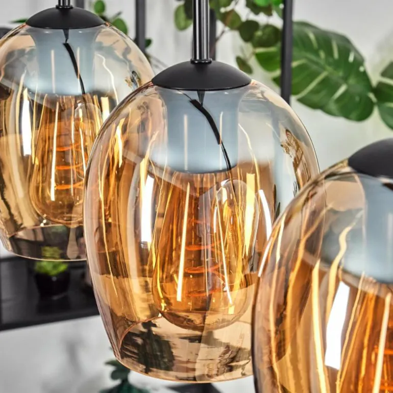 Vevino Suspension Ambre, 5 lumières