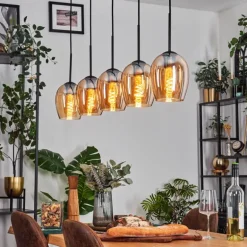 Vevino Suspension Ambre, 5 lumières